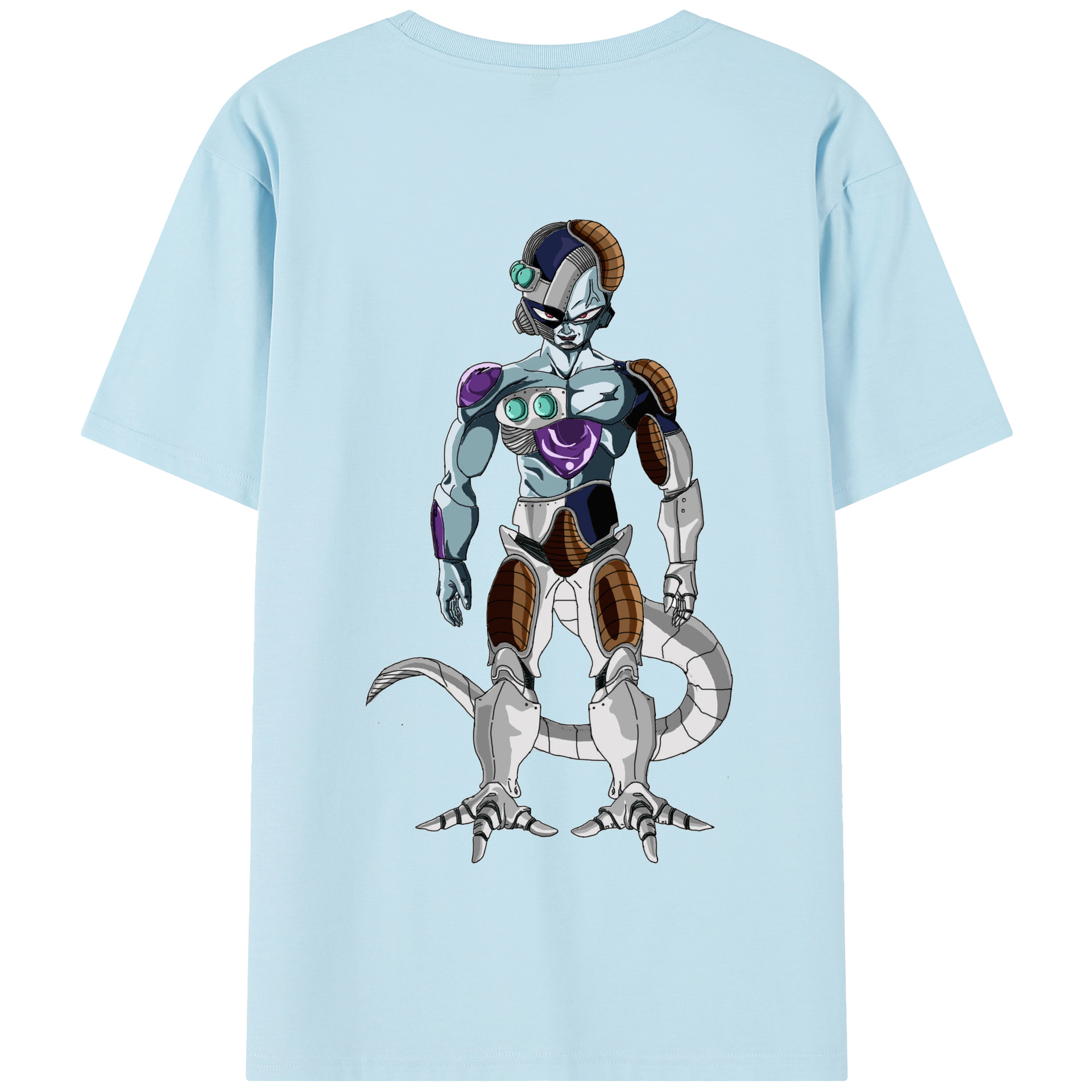 （画像用） ドラゴンボール クウラ DRAGON BALL Cooler Coora 綿100％半袖Tシャツ（背面プリント）